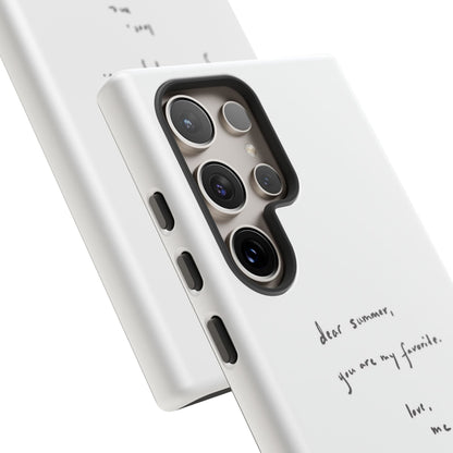 "Dear summer, you are my favorite."