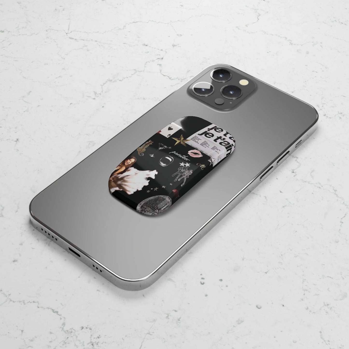 Runway Dreams Phone Click-On Grip (Black).